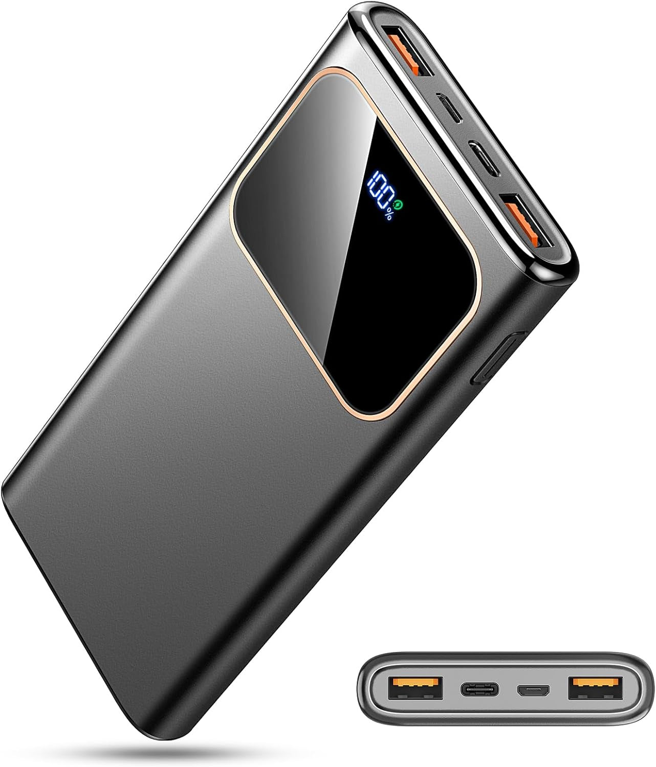Power Bank Fast Charging 10000Mah, 22.5W Portable Charger USB C Input & Output Powerbank with LED Display, PD3.0 QC4.0 Phone Battery Pack for Iphone16/15/14/13/12, Samsung, Huawei, Android and More